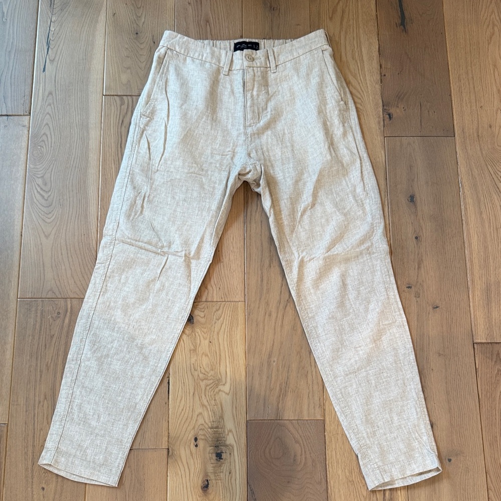 Abercrombie linen blend slim fit pants